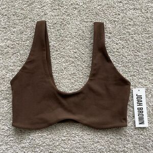 Joah Brown Contour Bra in Sueded Umber